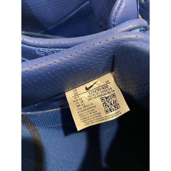 Nike Air Force 1 Premium x CLOT Royal Silk 2019 Size 10 Edison Chen Blue - Picture 3 of 10
